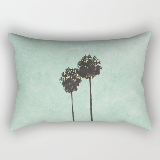 Brisbane Palm Trees Rectangular Pillow
