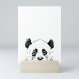 Panda peekaboo Mini Art Print