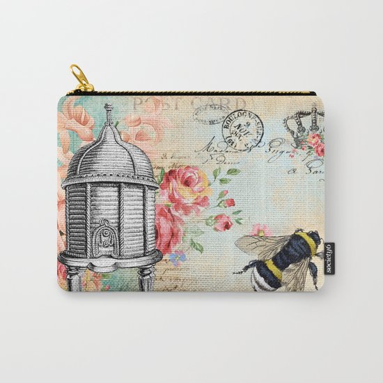 Vintage Flowers #19 Carry-All Pouch