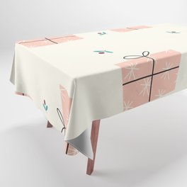 Pink Christmas Gift Boxes Pattern Tablecloth