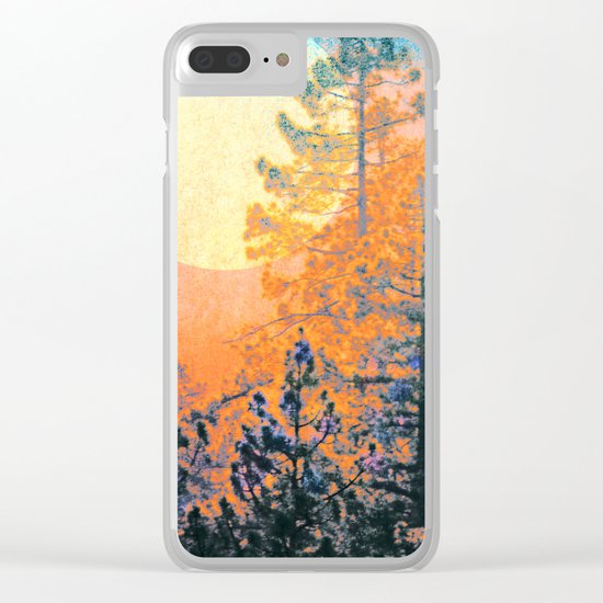 Sunrise Forest Clear iPhone Case