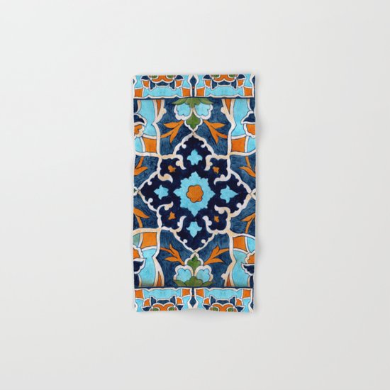 Mediterranean tile Hand & Bath Towel