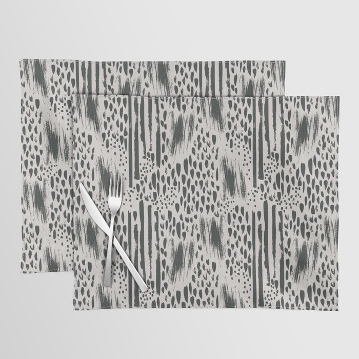 Abstract Animal Prints of Leopard, Cheetah, and Zebra - Oh, my! Placemat