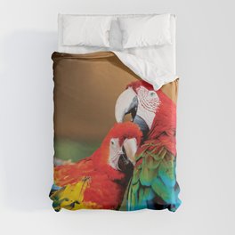 Macaw couple Duvet Cover
