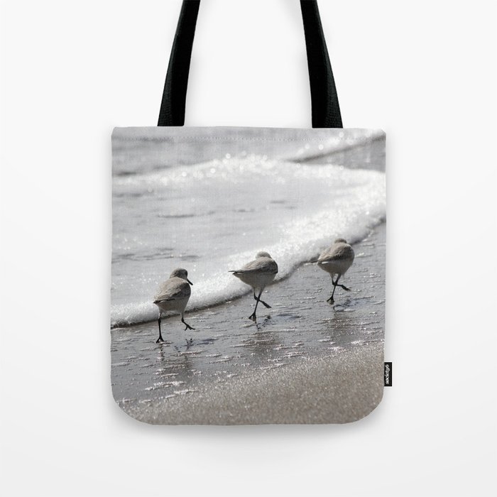Sandpipers Birds on the Beach Tote Bag