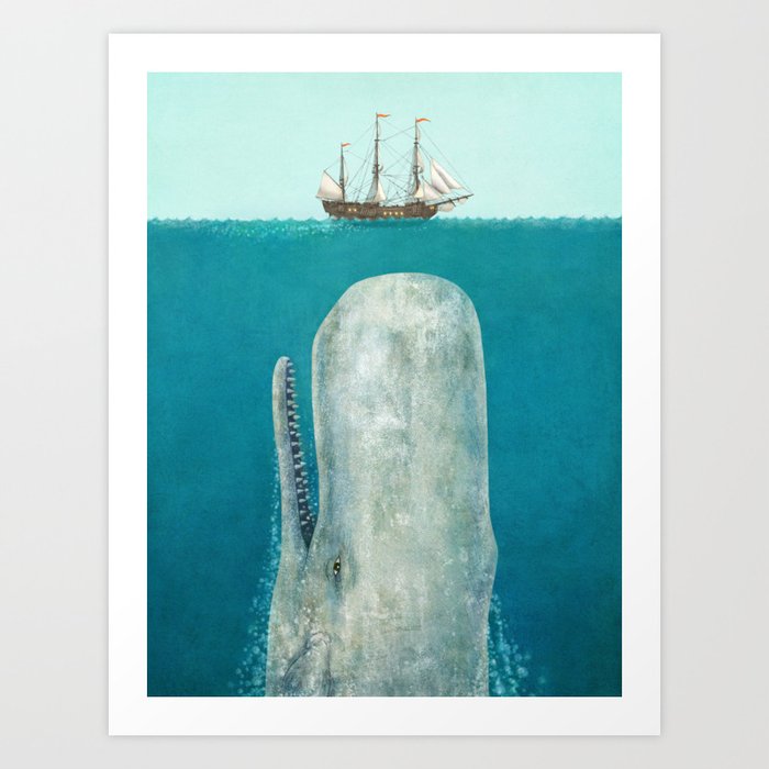 pix How Long Does Society6 Take To Ship the whale art print by terry fan