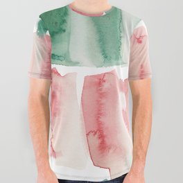 38 Abstract Painting Watercolor 220324 Valourine Original  All Over Graphic Tee