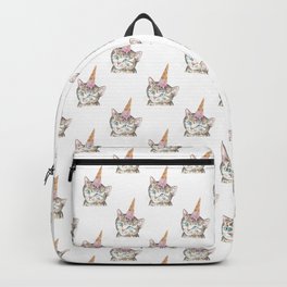 Kittycorn ice cream cone cat Painting Backpack | Kittycorn, Ice, Drawing, Art, Painting, Nursery, Pattern, Cone, Background, Drawn 