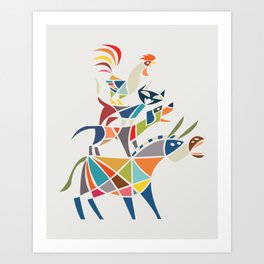 Bremen Town Musician  Art Print