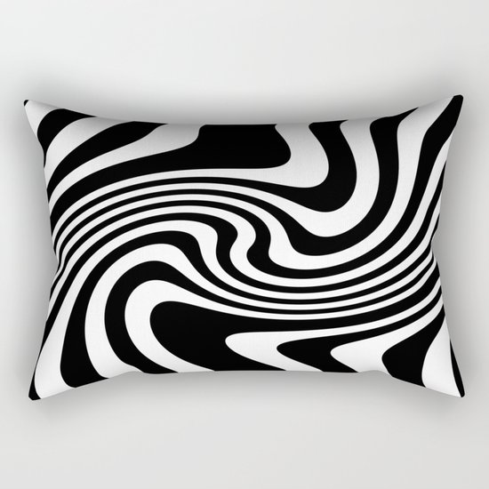 BLACK AND WHITE Rectangular Pillow