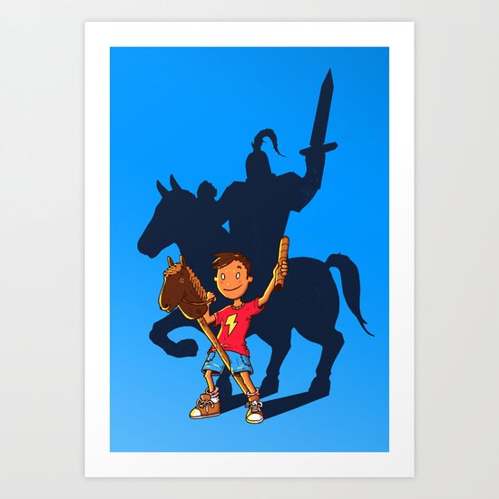 Knight in Shining Armor Art Print