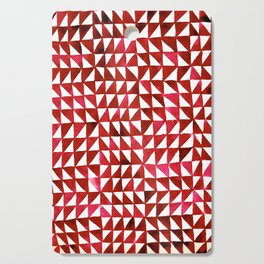 Triangle Grid red Cutting Board