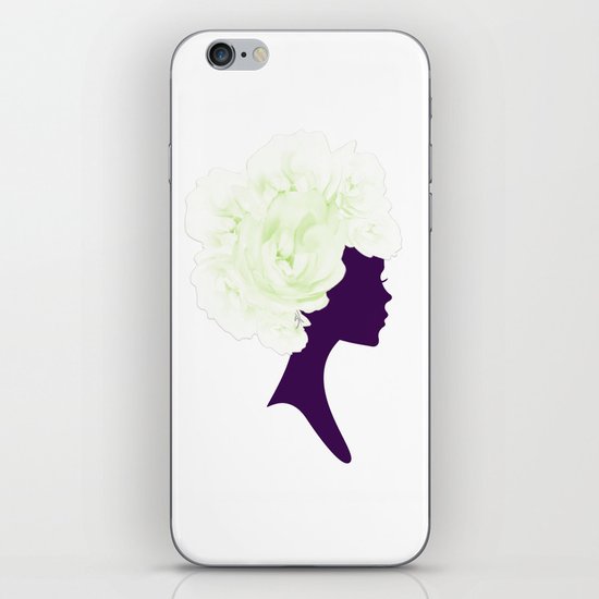 Rose Silhouette iPhone Skin