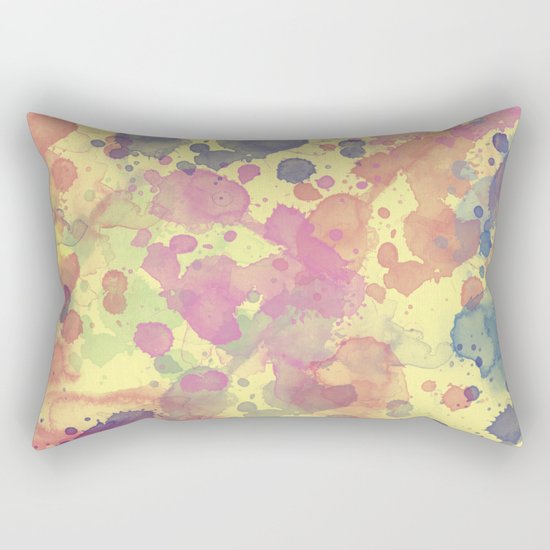 Color Splash Rectangular Pillow