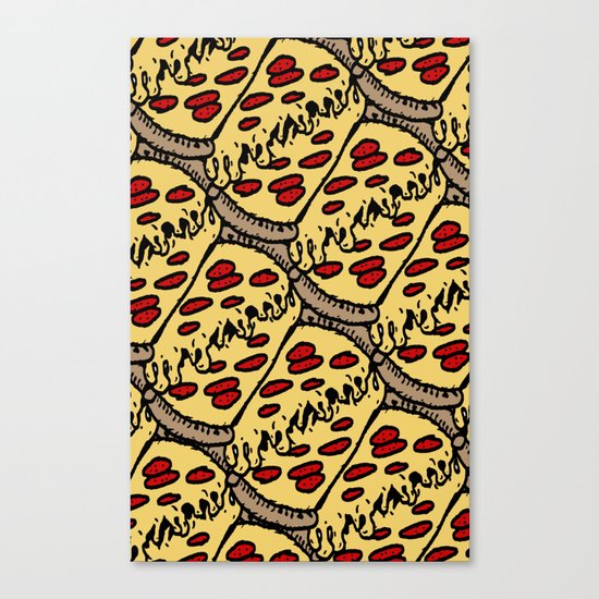 pattern pizza Canvas Print