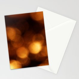 Light and golden circle 5 Stationery Card