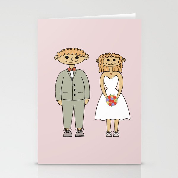 bride and groom Stationery Cards