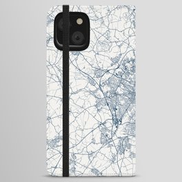 Leicester - England, Authentic Map iPhone Wallet Case