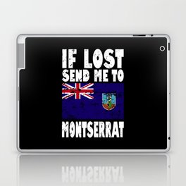 Montserrat Flag Saying Laptop Skin