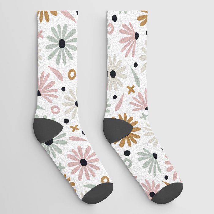 Daisies – Pink & Mint Socks