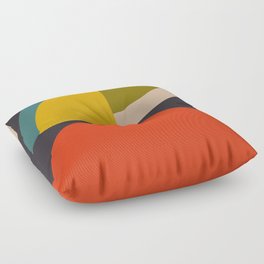 mid century bauhaus geometric large 3 Floor Pillow