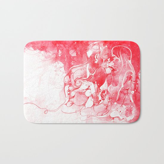 Love Is Red Bath Mat
