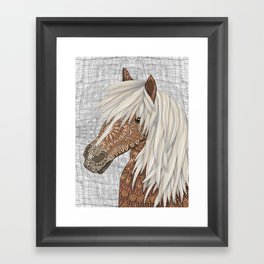 Haflinger Horse Framed Art Print