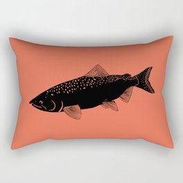 Salmon on Salmon Rectangular Pillow