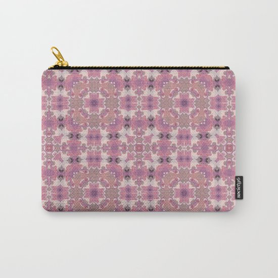 Abstract pattern in pink beige Browns . Ornament . Carry-All Pouch