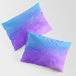 Abstract Clouds in Blues and Purples Pillow Sham