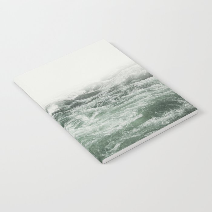 Seascape | Emerald Waves | Beautiful Serene Minimal Water Art Notebook