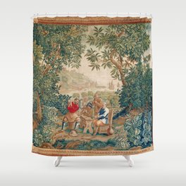 Verdure 18th Century French Tapestry Print Shower Curtain