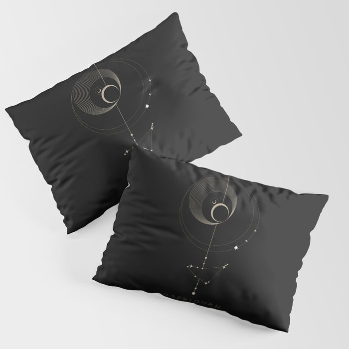 Capricorn Zodiac Constellation Pillow Sham