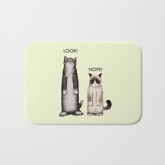 Look!-Nope Bath Mat