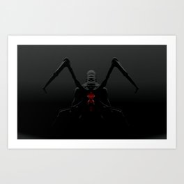 extraterrestrial creature - redback spider Art Print
