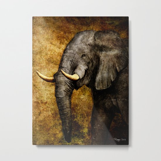 The Elephant Metal Print