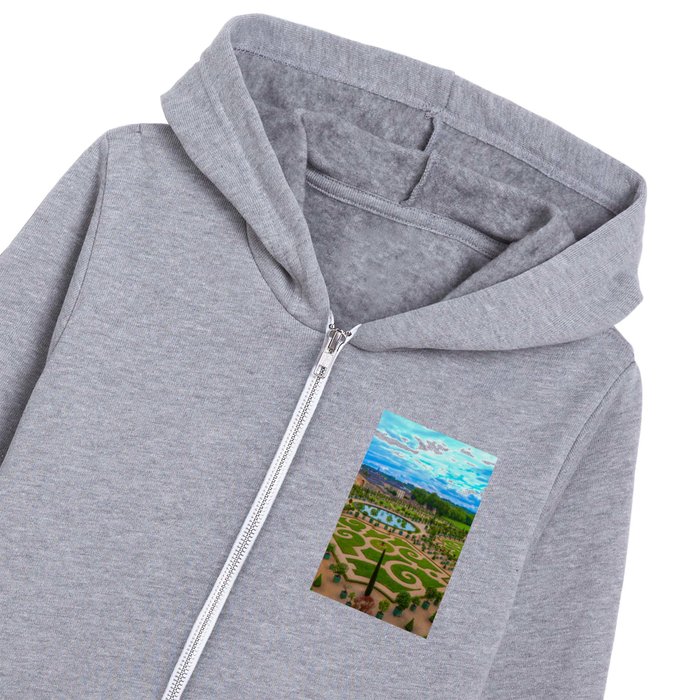 Palace of Versailles, France, Formal Garden Kids Zip Hoodie