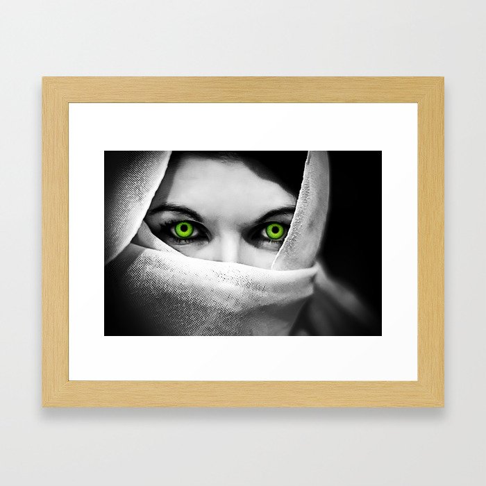 "Green Eye's" Framed Art Print