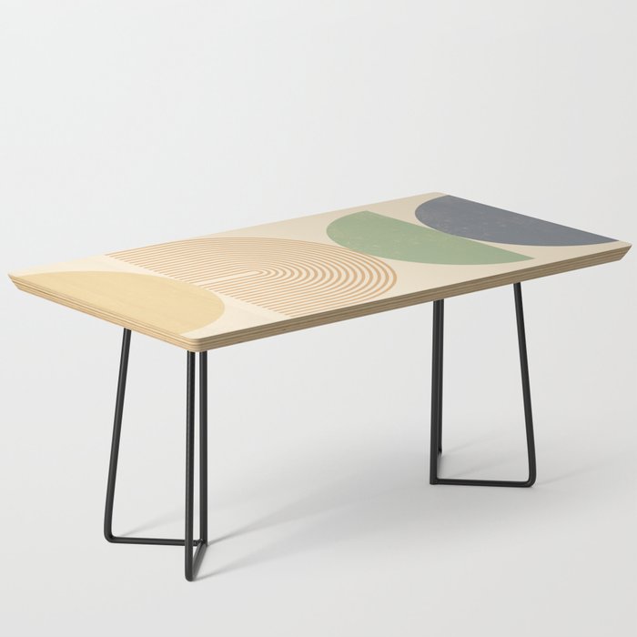 Abstraction_GEOMETRIC_SHAPE_BALANCE_BEIGE_POP_ART_0401A Coffee Table