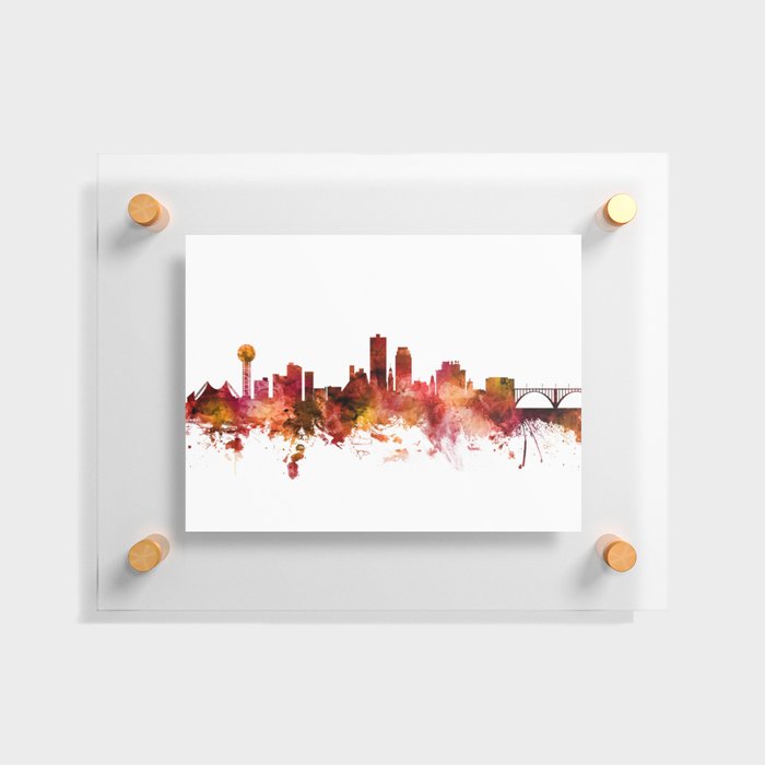 Knoxville Tennessee Skyline Floating Acrylic Print