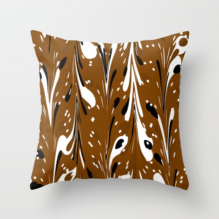Marbled Paper - Deer Antelope Fawn Throw Pillow