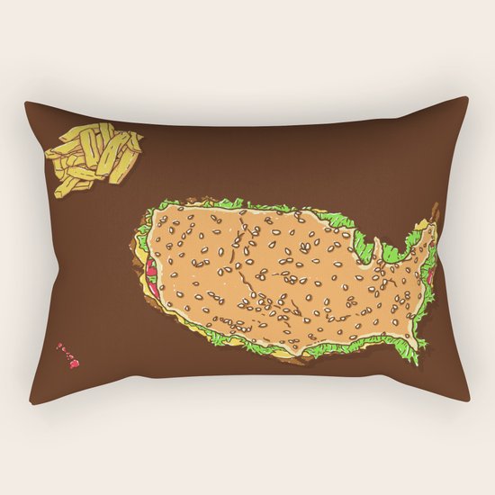 United Tastes of America Rectangular Pillow