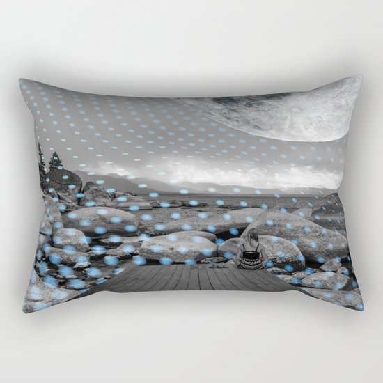 Blue waves Rectangular Pillow