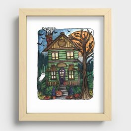 Haunted House Recessed Framed Print