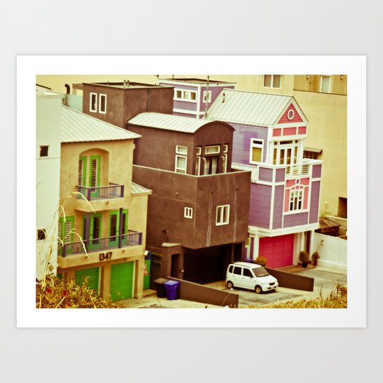 Colorful Condos Art Print