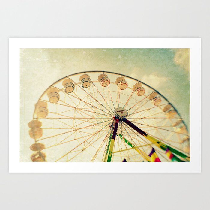 funtastic wheel Art Print by Sylvia Cook Photography | Society6