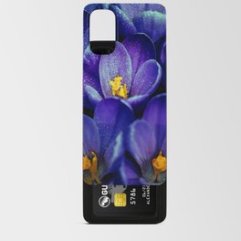 Purple Crocus Flower Market  Android Card Case
