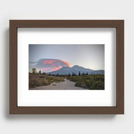 Lenticular Mt. Shasta Recessed Framed Print
