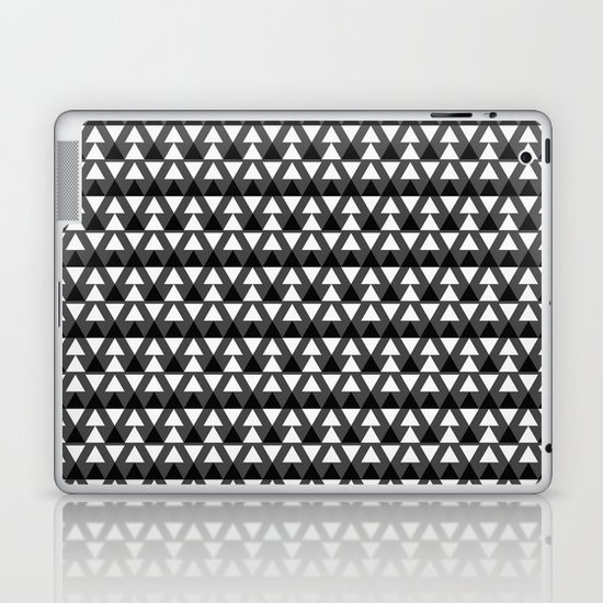 Black & White Triangles Laptop & iPad Skin