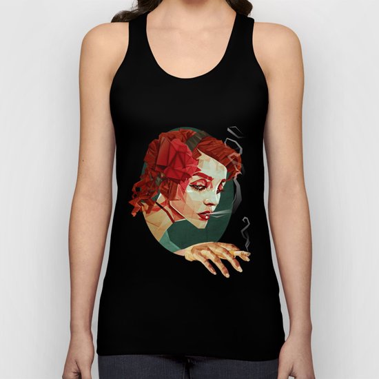 "Smoking Princess" Unisex Tank Top